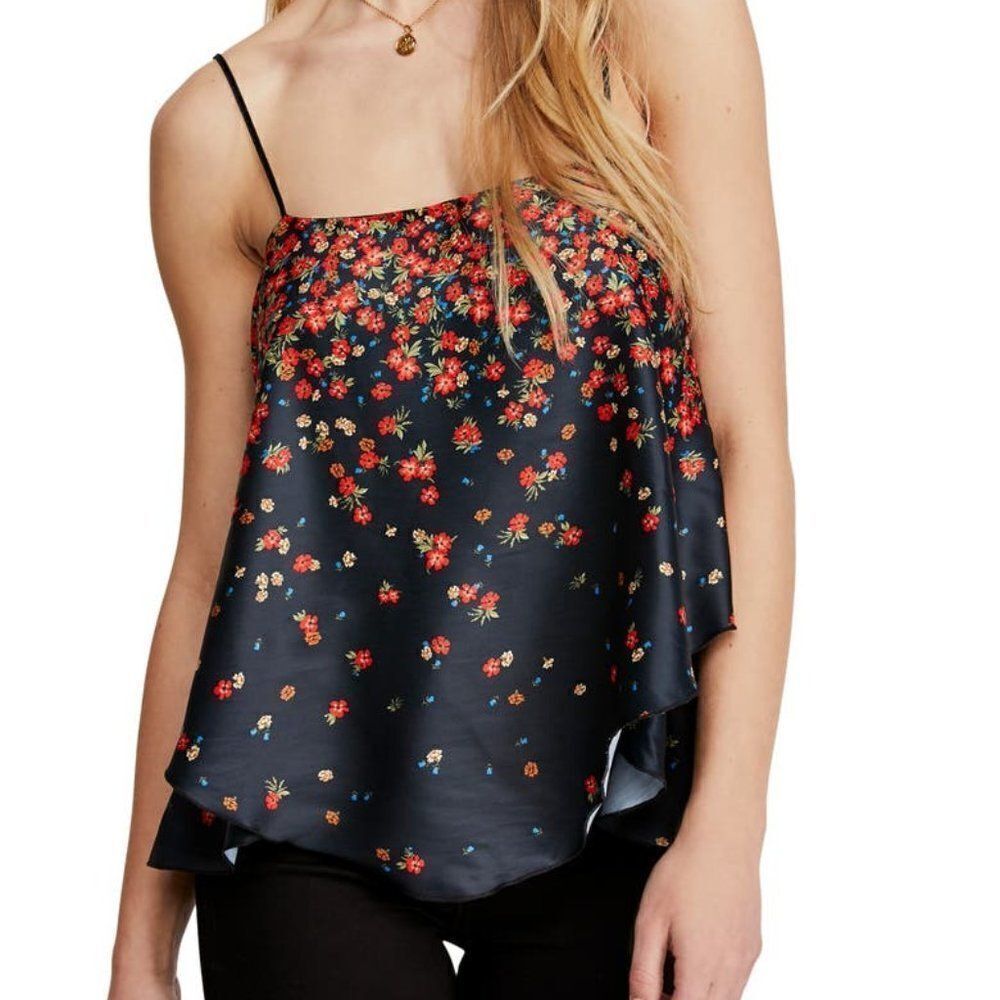Free People Let Me Love Floral Print Camisole